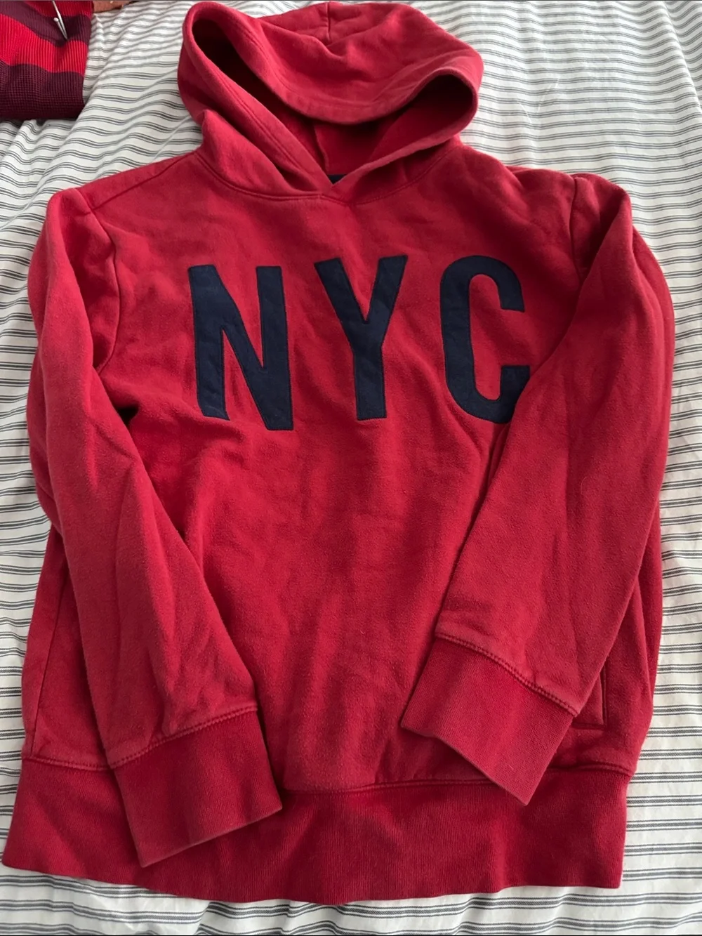 Kids Gap XXL  Red 'NYC' Hoodie Sweater - Casual Pullover